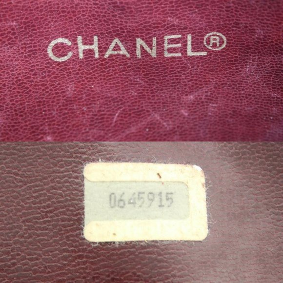 Authentic Chanel Shoulder Bag Bordeaux Lamb Skin - Picture 16 of 16